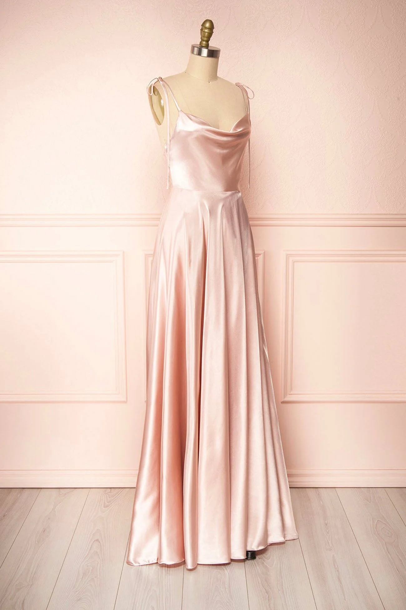solvbao Simple Satin Long Prom Dresses, A-Line Formal Evening Dresses - Deanwangkt