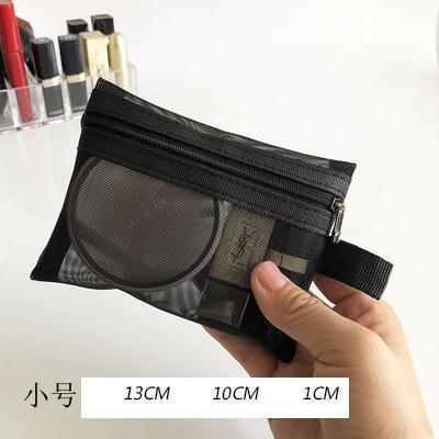 deanwangkt  Mini Mesh Cosmetic Bag Women Portable Lipstick Bag Makeup Bag One Set Makeup Pouch Toiletry Bag Necessarie Feminina Kosmetyczka - Deanwangkt