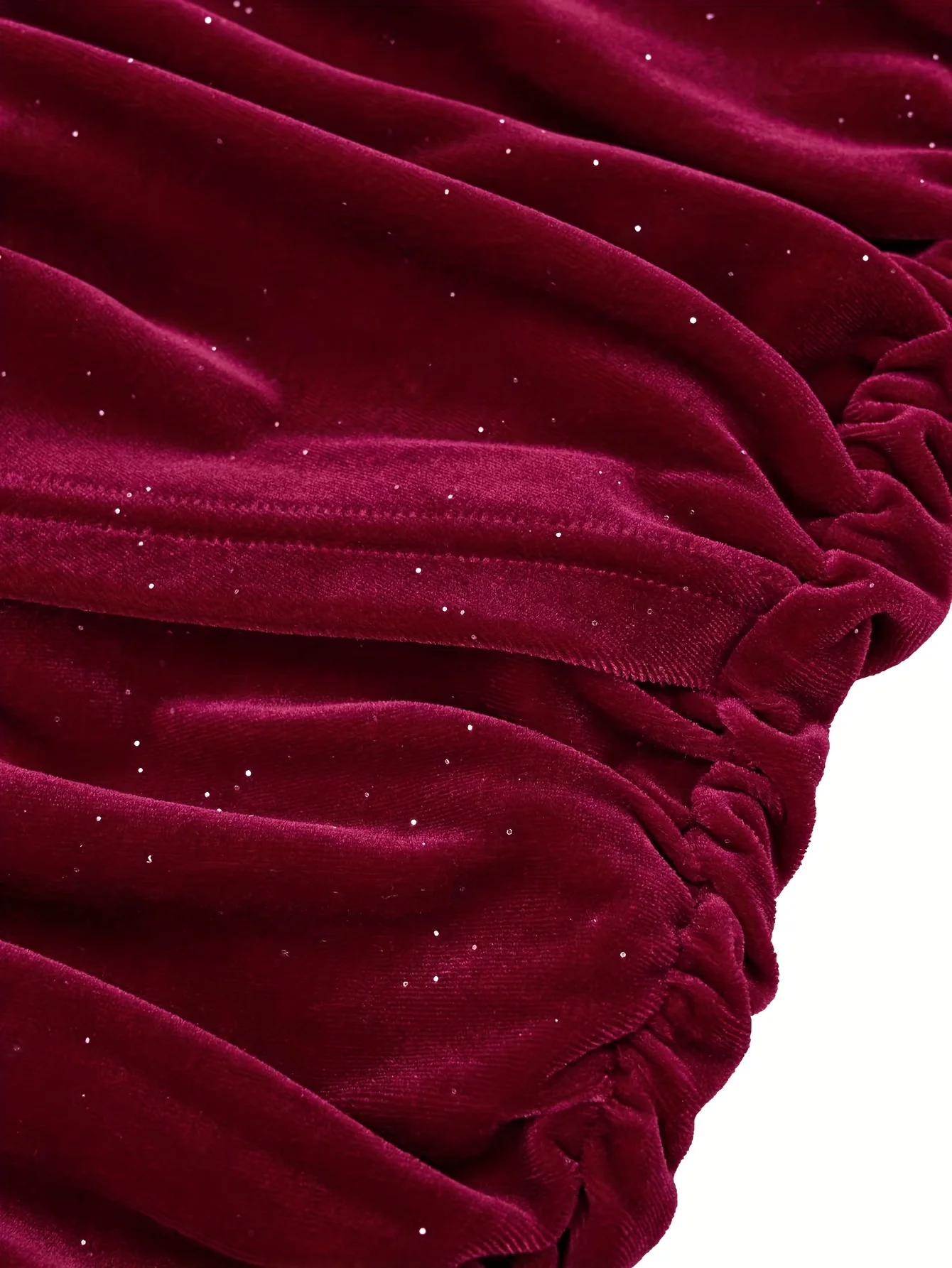 Cowl Neck Ruched Dress, Elegant Solid Long Sleeve Bodycon Dress, Women's Clothing - Deanwangkt