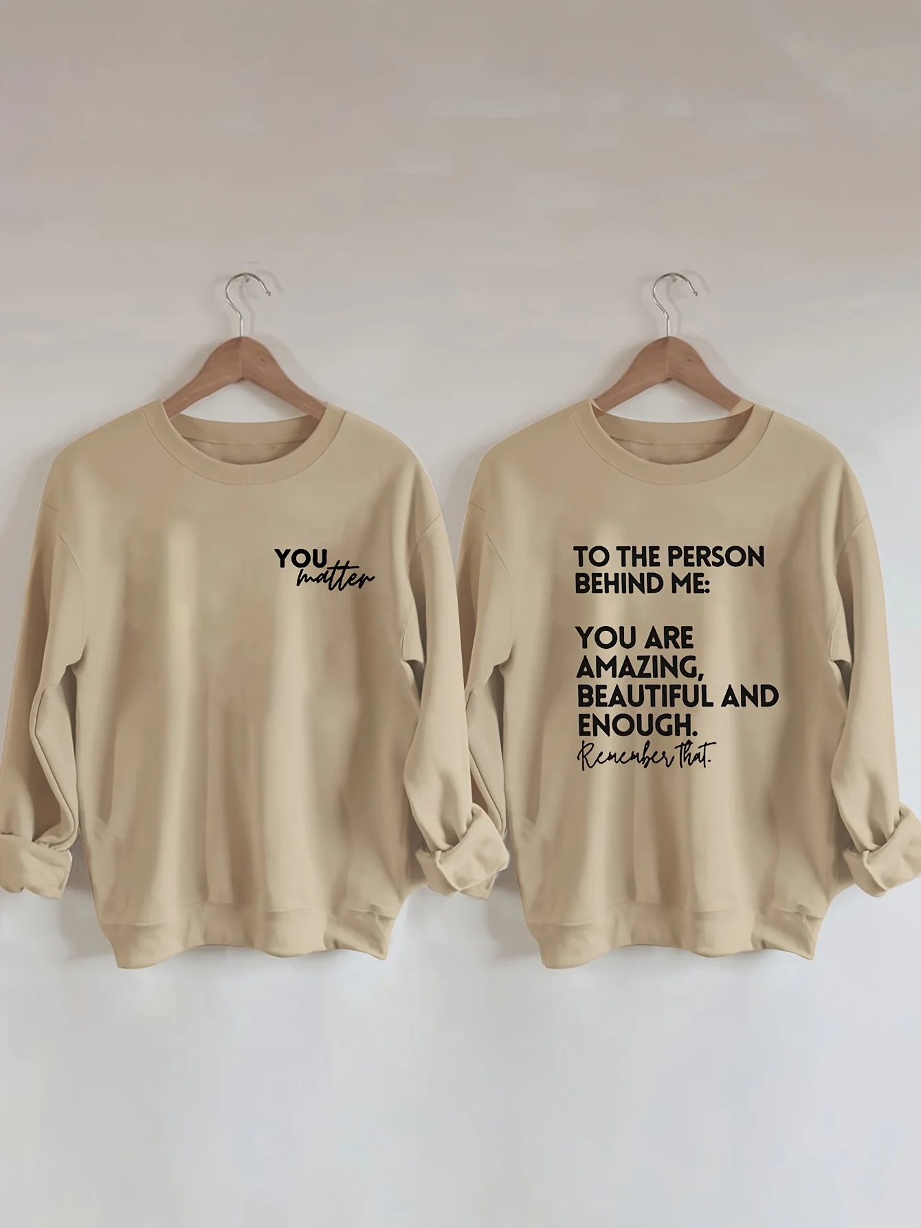 Letter Print Pullover Sweatshirt, Casual Long Sleeve Crew Neck Sweatshirt For Fall & Winter, Women's Clothing - Deanwangkt