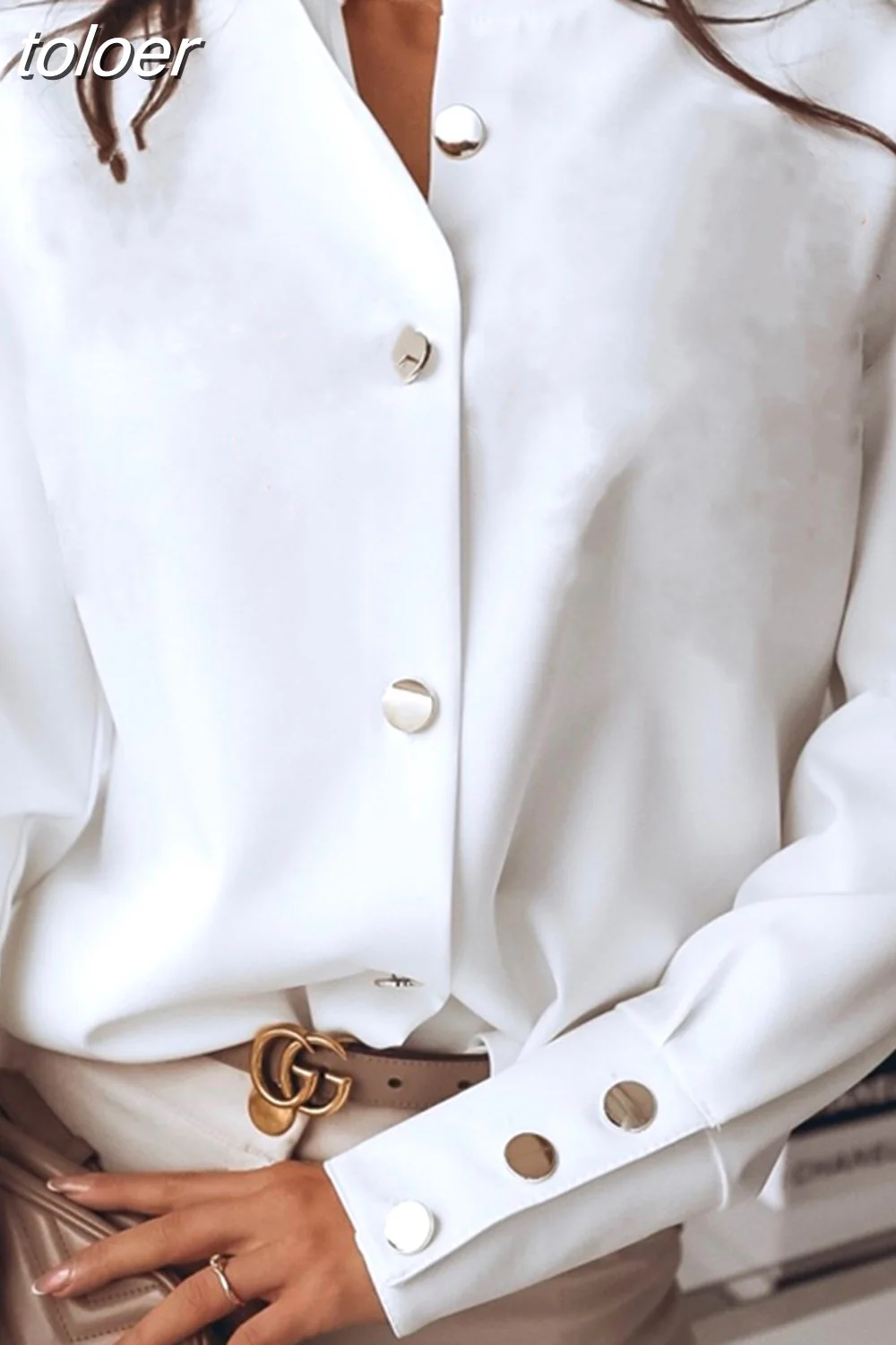 deanwangkt Fashion Woman Shirts  Spring Casual Solid Blouse Long Sleeve White Black Korean Tops Cotton Loose Chic Cardigan 10619 - Deanwangkt