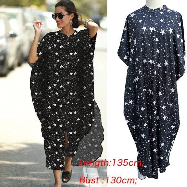 Cover-ups  Kaftan Beach Print SnakeSkin Swimsuit cover up Kimono Plage Beach Robe Femme Long Dress Sarong Dress Beachwear - Deanwangkt