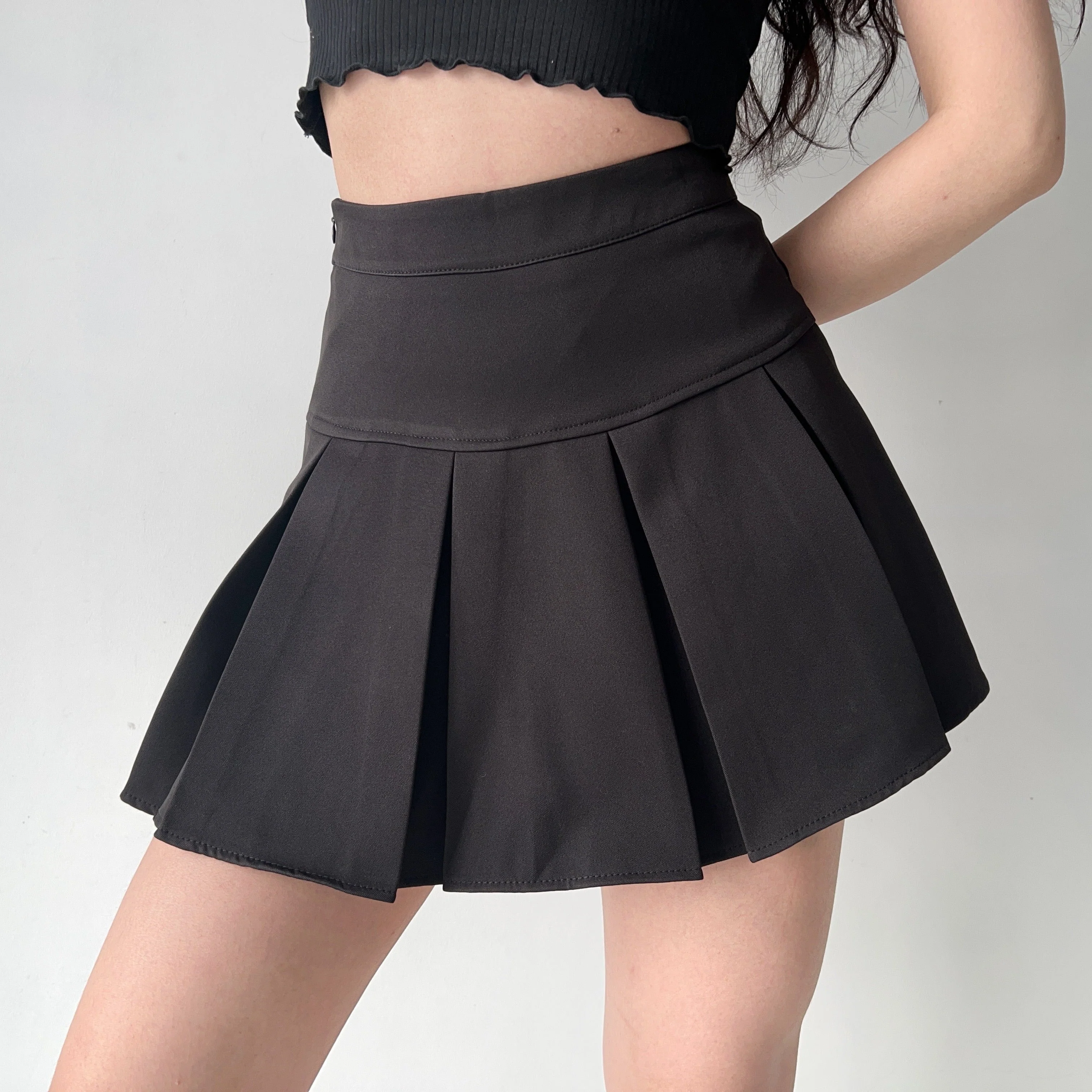 deanwangkt - Academia High-Waisted Pleated Skirt - Deanwangkt