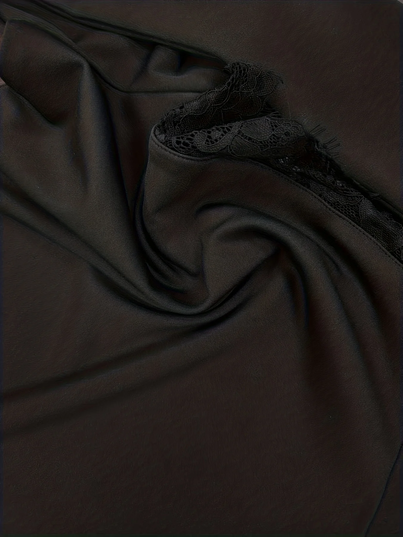 Contrast Lace Off-shoulder Dress, Chic Long Sleeve Split Hem Slim Dress, Women's Clothing - Deanwangkt