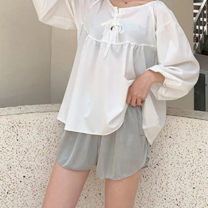 deanwangkt Women Shorts Stain Ice Silk Safety Pants Thin Loose Boxer Safety Shorty Under Skirt Bottom Pants Quick Dry Shorts for Women - Deanwangkt