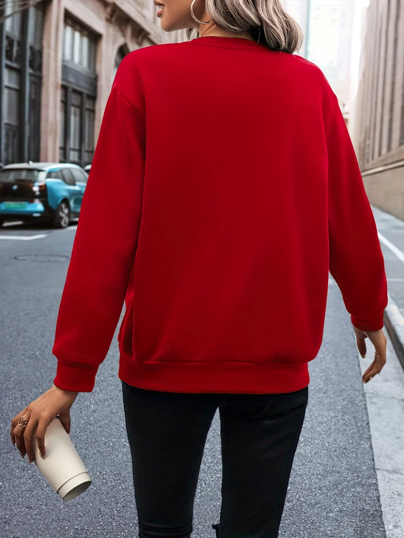 deanwangkt Leopard & Paw Print Pullover Sweatshirt, Casual Long Sleeve Crew Neck Sweatshirt For Fall & Winter, Women's Clothing - Deanwangkt