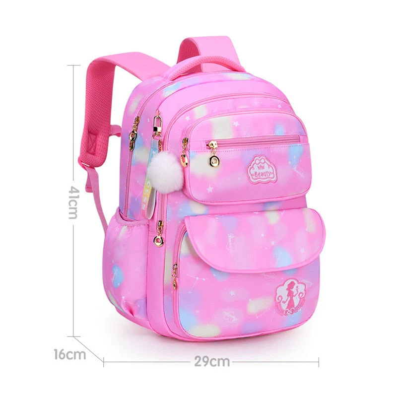 deanwangkt Cute Girls School Bags Children Primary School Backpack satchel kids book bag Princess Schoolbag Mochila Infantil 2 szies - Deanwangkt