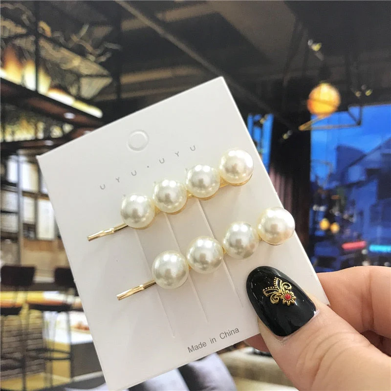 deanwangkt 6PCS Fashion Pearls Flower Chinese Hair Clips Pins For Girls Headwear Sweet Hairpins Hair Accessories Women - Deanwangkt