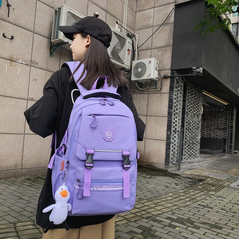 Back to school  High School Bookbag Fashion Lovers Rucksack Schoolbag for Girls Boys Waterproof Women Travel Bag Mochila Men Backpack - Deanwangkt