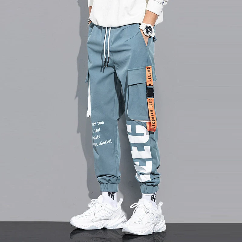 DEANWANGKT Mens Vintage Hip Hop Style Baggy Jeans Hip Hop Cargo Pants Men Streetwear Cotton Joggers Fashion Sweatpants Male Casual Harem Trousers Summer Harajuku Pants Men Women - Deanwangkt