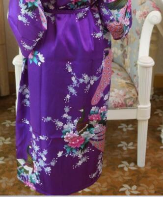 Fashion Women's Summer Mini Kimono Robe Lady Rayon Bath Gown Yukata Nightgown Sleepwear Sleepshirts Pijama Mujer Size M-XL - Deanwangkt