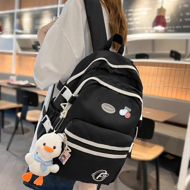 BACK TO SCHOOL  Fashion Cute Girls Bookbag For Teenager Boys Student Shoolbag Kawaii Women Travel Bag Mochila Laptop Backpack College - Deanwangkt