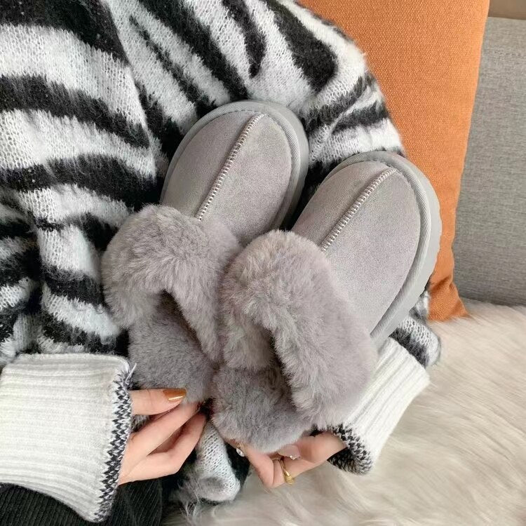deanwangkt Snow Boots Slippers Women Soft Women Shoes Waterproof Boots Ladies New Ankle Boots Flat  Winter Shoes Women - Deanwangkt