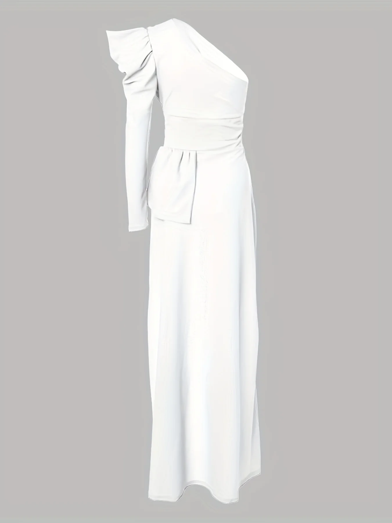 deanwangkt-1 One Shoulder High Low Hem Top, Sexy Asymmetrical Neck Top, Women's Clothing - Deanwangkt