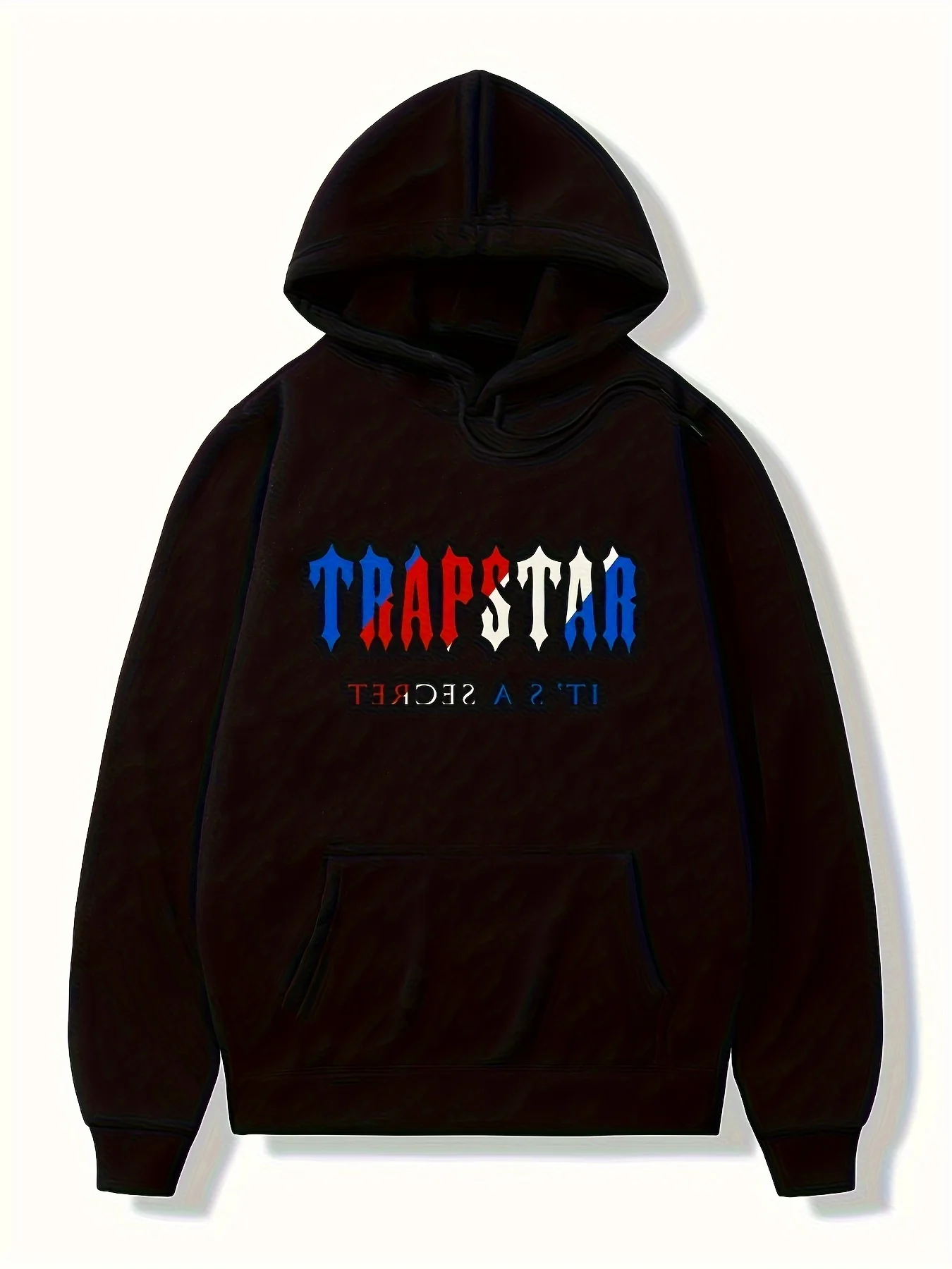 Letter Print Kangaroo Pocket Hoodie, Casual Long Sleeve Drawstring Hoodies Sweatshirt, Women's Clothing - Deanwangkt