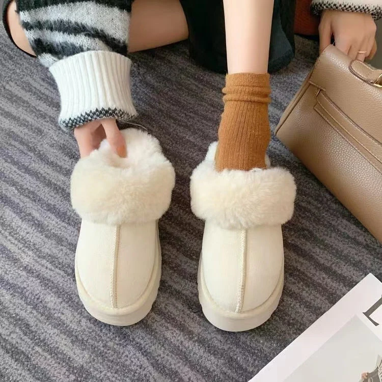 deanwangkt Snow Boots Slippers Women Soft Women Shoes Waterproof Boots Ladies New Ankle Boots Flat  Winter Shoes Women - Deanwangkt