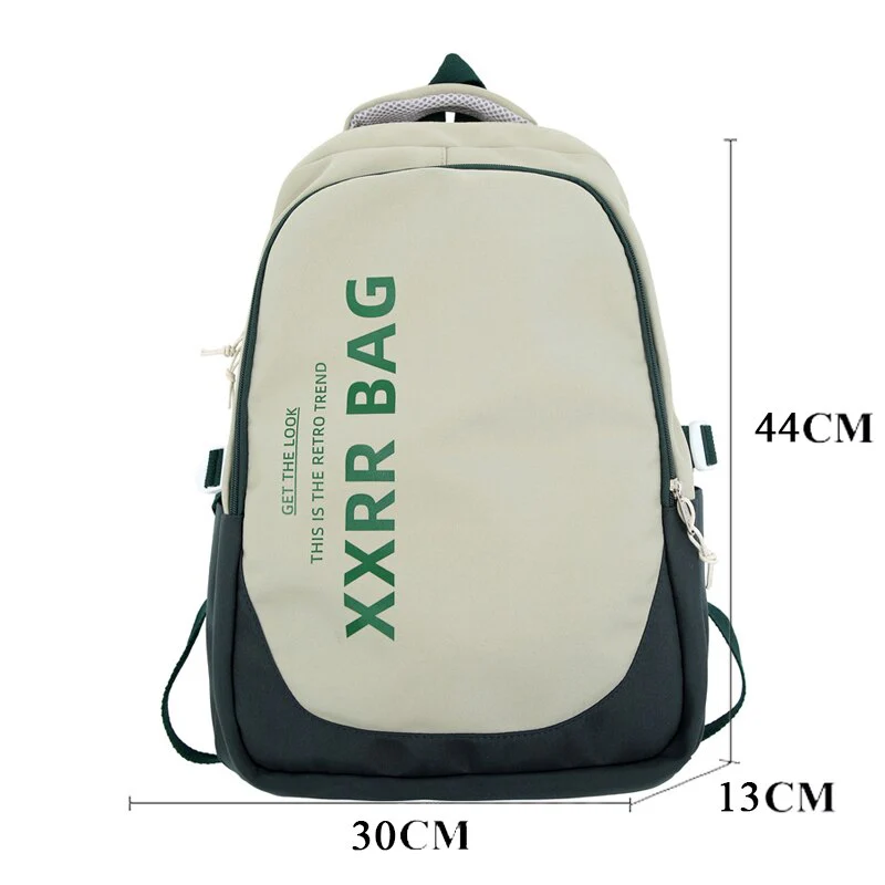 Back to school  Men Backpack for Teen Bookbag Fashion Student Rucksack Women Waterproof School Bag Girls Boys Travel Mochila Nylon Bag - Deanwangkt