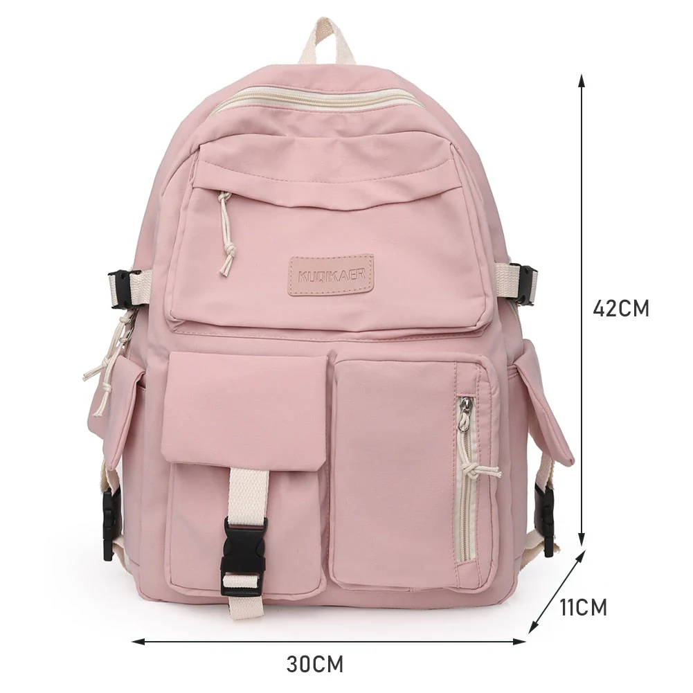 deanwangkt  Girls Aesthetic Backpack Cute School Bags For Student Teens Girls Pockets Kawaii Women Laptop Backpack Harajuku Mochila - Deanwangkt
