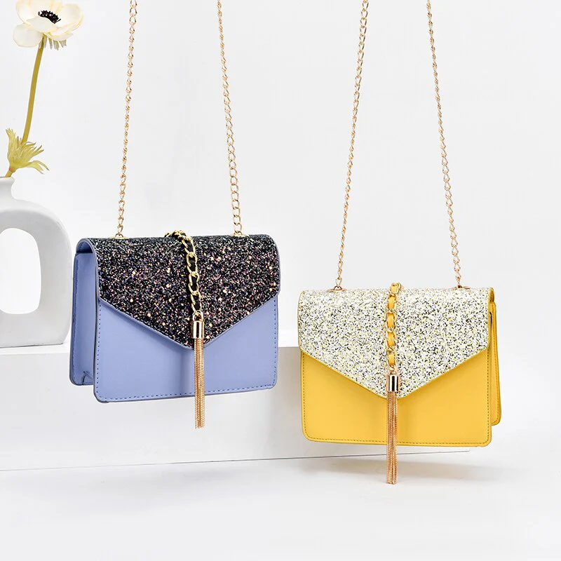 deanwangkt  BACK TO COLLEGE    Fashion Designer Crossbody Bags for Women Shoulder Bags Chain Lady Handbag Tassel Women's Messenger Bags - Deanwangkt