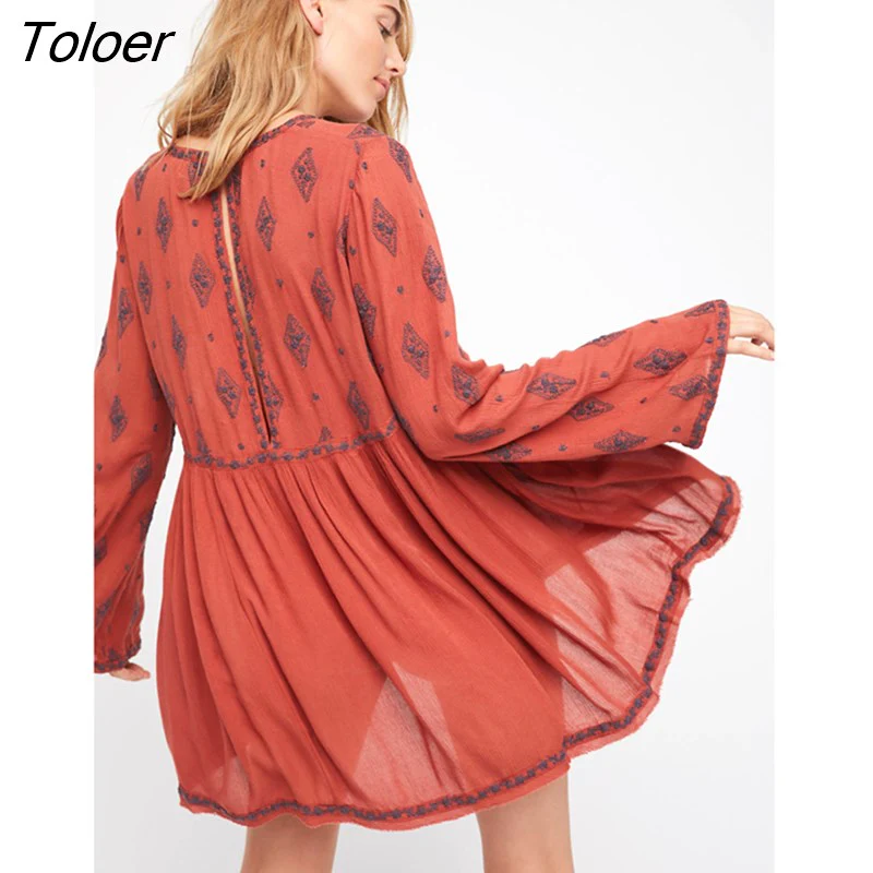 deanwangkt V-Neck Long Sleeve Spring Summer Shirt Blouse Women Diamond Embroidered Top Blusa Big Hem Casual Beach Top Shirts Blouses - Deanwangkt