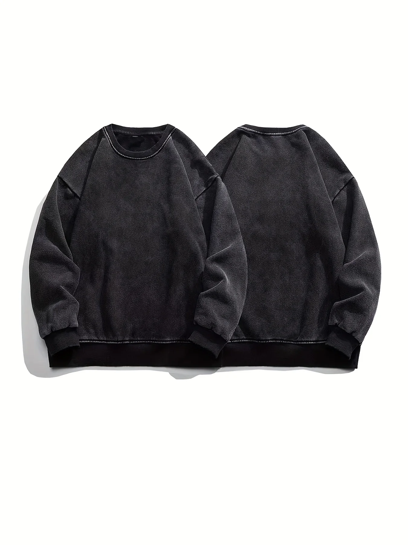 Solid Pullover Sweatshirt, Casual Long Sleeve Crew Neck Sweatshirt, Women's Clothing - Deanwangkt