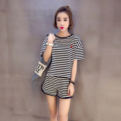 Girl Sleepwear Cartoon Summer Women Pajamas Set Pijama Short Women Pyjamas Suit Female Clothing  Nightwear - Deanwangkt