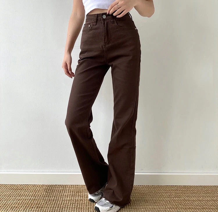 deanwangkt - Coffee Time Brown Trousers - Deanwangkt