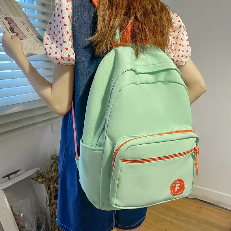 Back to school  Kawaii Rucksack for Teens Girls Fashion Bookbag Cute Backpack New Waterproof High School Boys Black Mochila Schoolbag - Deanwangkt