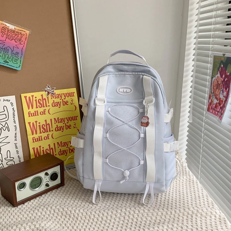 BACK TO SCHOOL   Fashion Teens Kawaii Bookbag Women Bag Mochila for Girls High School Schoolbag Boy Black Backpack Cute Travel Rucksack - Deanwangkt