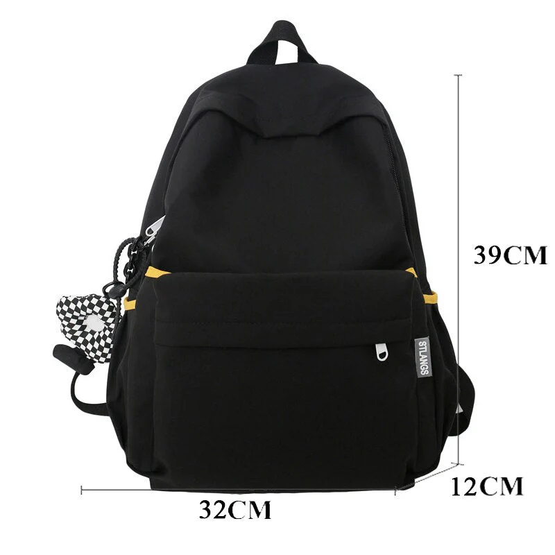 Back to school  Fashion Women Mochila Travel Shoulder Bag Girls Cute Bookbag Laptop Rucksack for Schoolbag Teen Backpack Student Solid - Deanwangkt