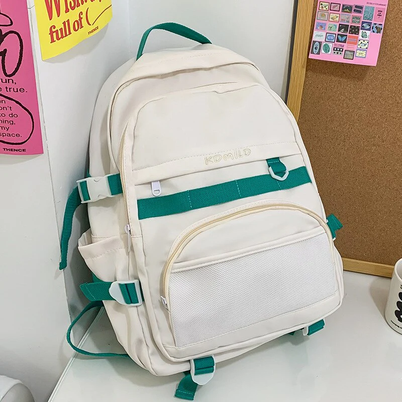 BACK TO COLLEGE  Fashion High Quality Cute Schoolbag for Girls Bookbag Teenagers Kawaii Women Laptop Backpack Waterproof Travel Mochila - Deanwangkt