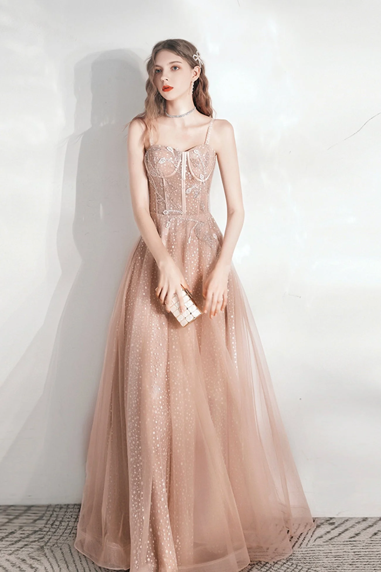 solvbao Cute Tulle Long Prom Dresses, Lovely A-Line Evening Graduation Dresses - Deanwangkt
