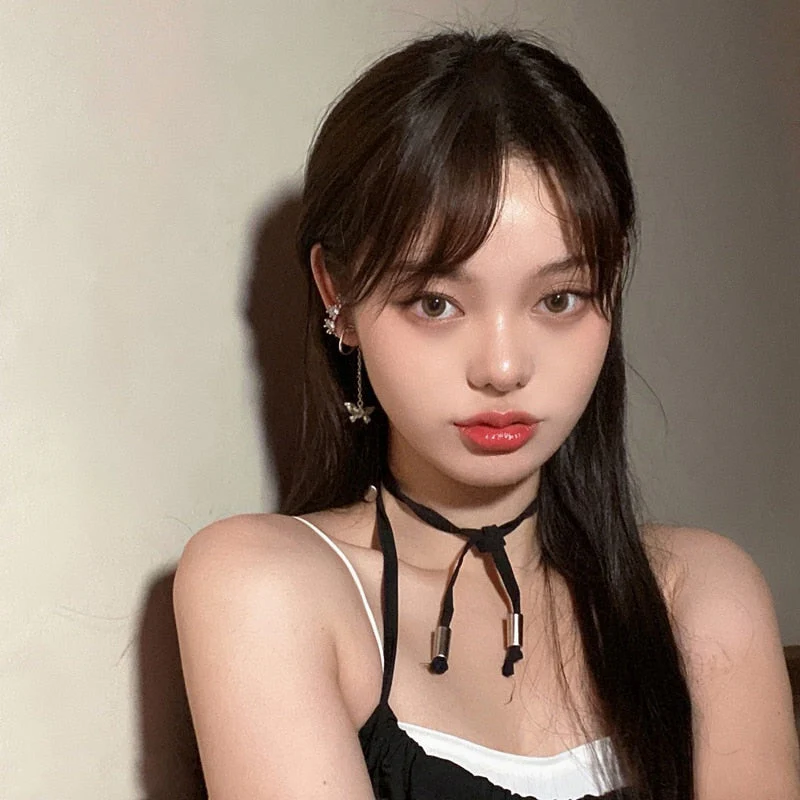 Korean Delicate Zircon Butterfly Clip Earrings For Women Girls Fashion Shiny Circle No Piercing Cartilage Ear Jewelry - Deanwangkt