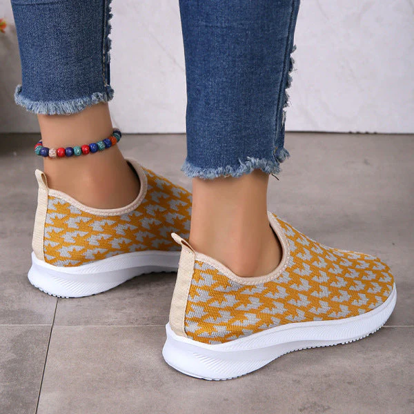 deanwangkt - Red Casual Patchwork Round Comfortable Shoes - Deanwangkt