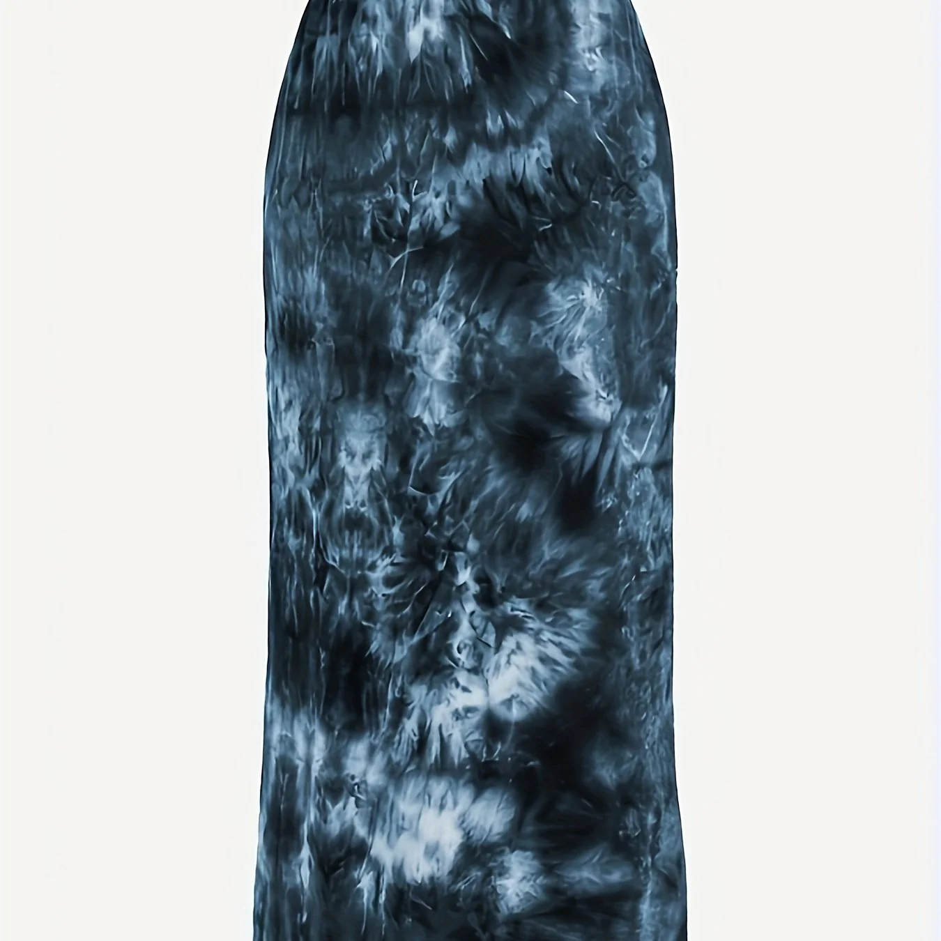 deanwangkt-1 Plus Size Casual Skirt, Women's Plus Tie Dye Elastic Medium Stretch Slim Fit Maxi Skirt - Deanwangkt