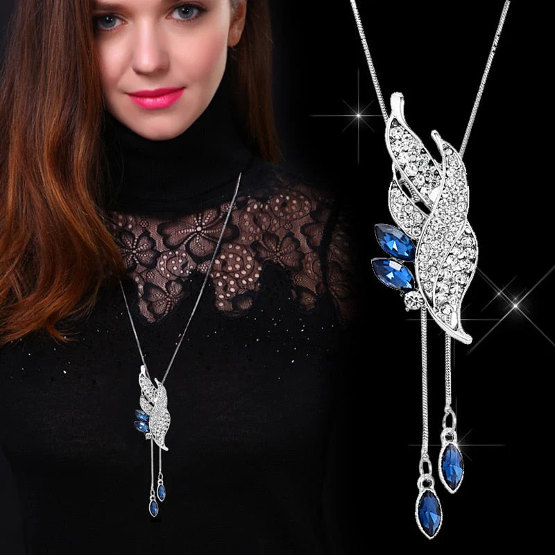 DEANWANGKT Simulated Pearl Choker Necklaces for Women Silver Color Chain Long Necklace Pendant Jewelry Accessories Trendy Kolye - Deanwangkt