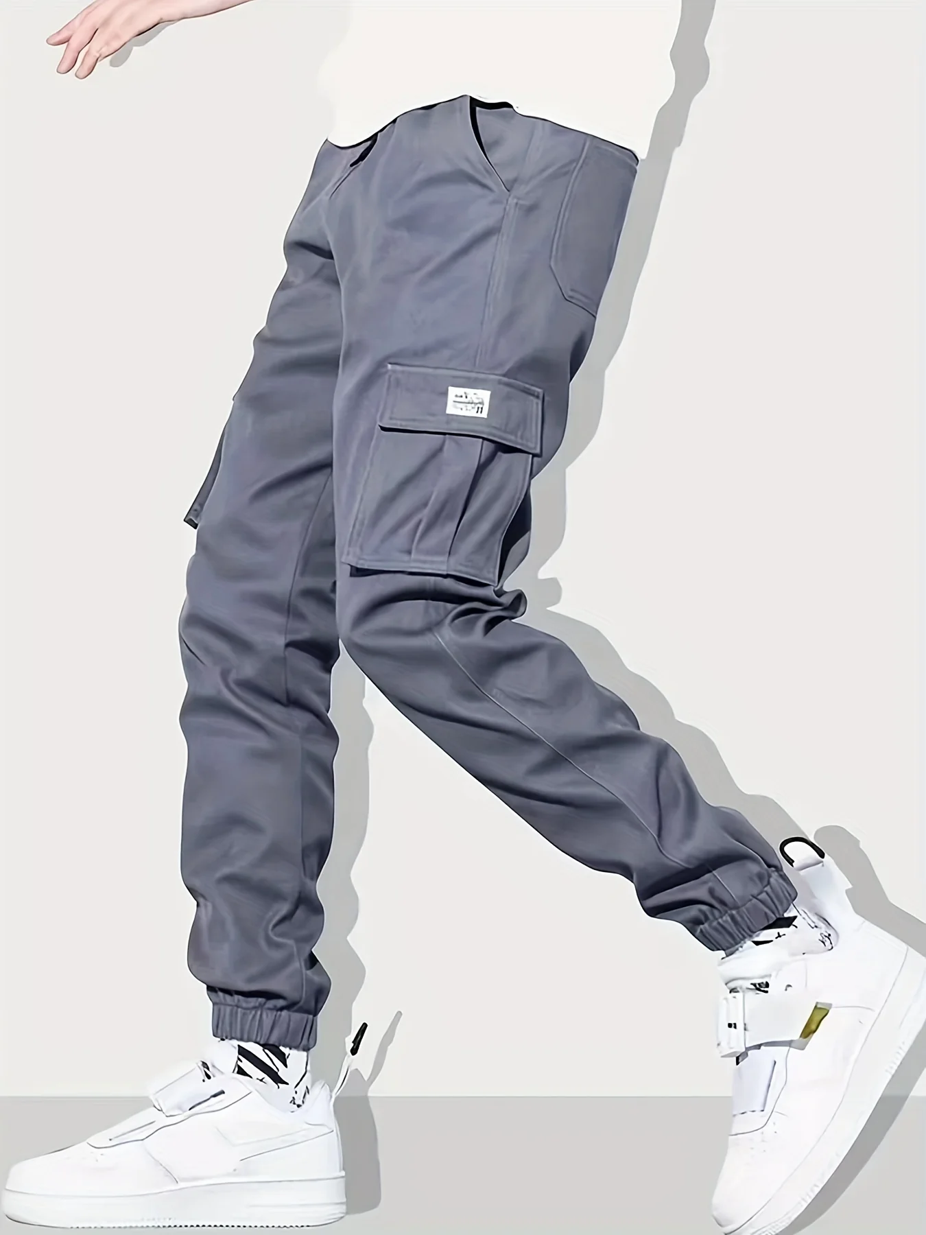 deanwangkt Classic Design Multi Flap Pockets Cargo Pants, Men's Casual Techwear Drawstring Cargo Pants Hip Hop Joggers For Autumn Summer Outdoor - Deanwangkt