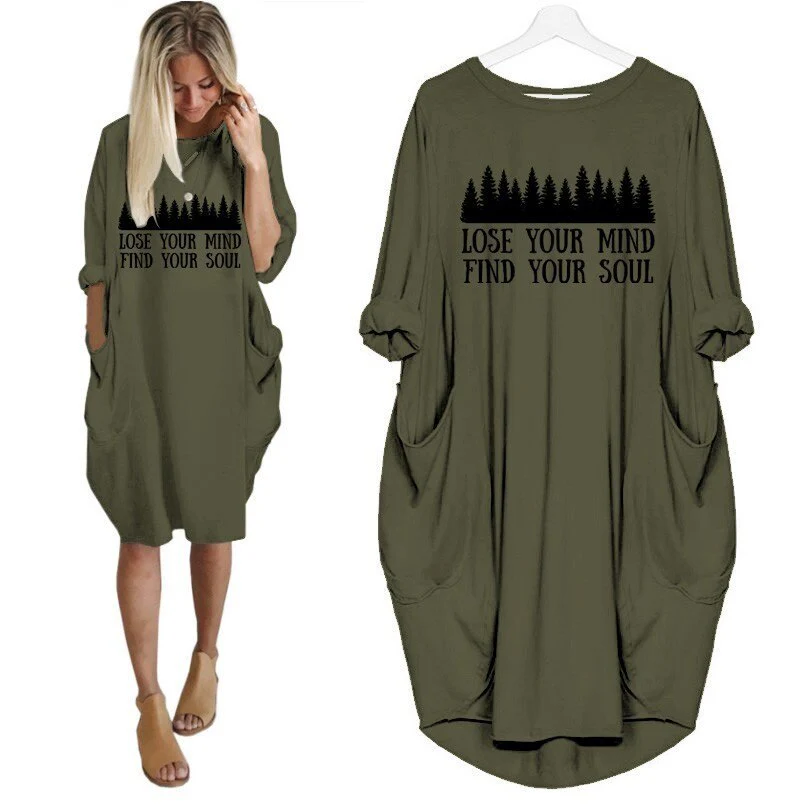 Wenkouban Women Off The Shoulder New T-Shirt For Women Funny Letter Print Find Your Soul  Tshirt Plus Size Tops Graphic Tees - Deanwangkt