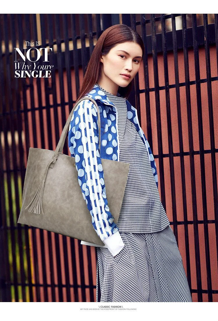 deanwangkt  Big Women's PU Handbags Bucket Shoulder Bag Large Capacity Ladies Shopping Bag Luxury Handbags Ladies Bag Designer Bags - Deanwangkt