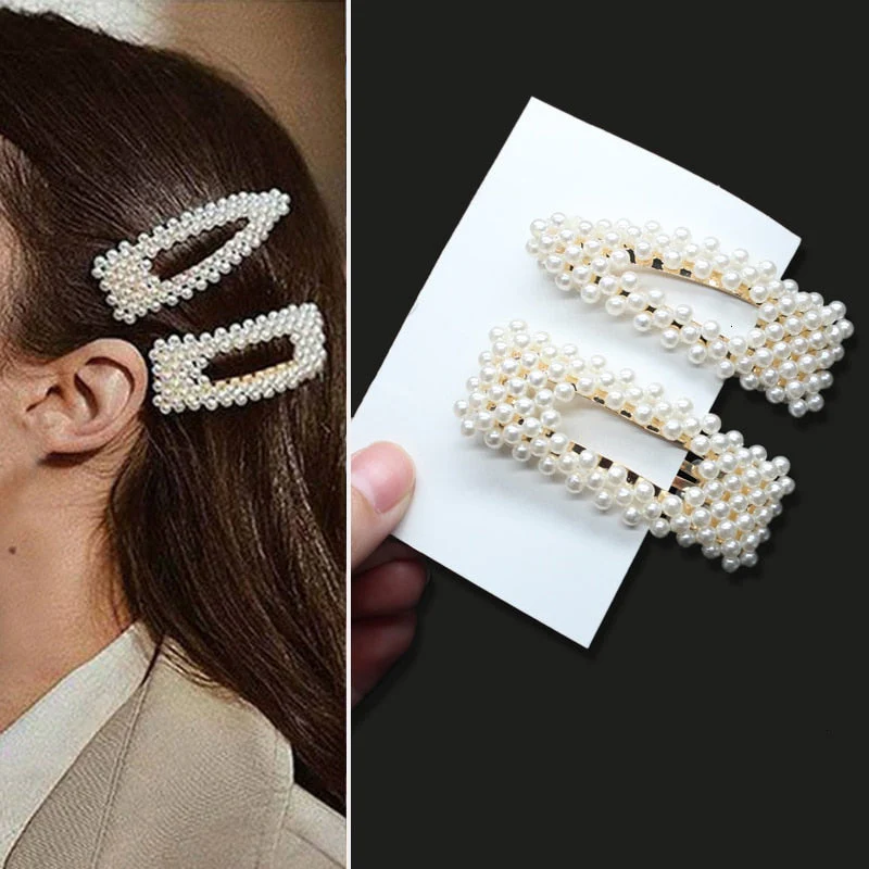 deanwangkt 6PCS Fashion Pearls Flower Chinese Hair Clips Pins For Girls Headwear Sweet Hairpins Hair Accessories Women - Deanwangkt