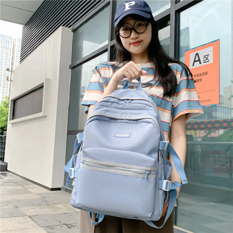 BACK TO COLLEGE   Fashion Women Backpack Teens Girls Bookbag School Bag High School Laptop Rucksack Black Knapsack Lovers Travel Mochila - Deanwangkt