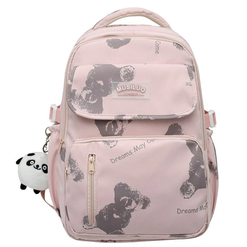 Fashion Kawaii Travel Bag Student Laptop College Backpack Girls School Bag Teenage Women Backpack Female Leisure Cute Mochila - Deanwangkt