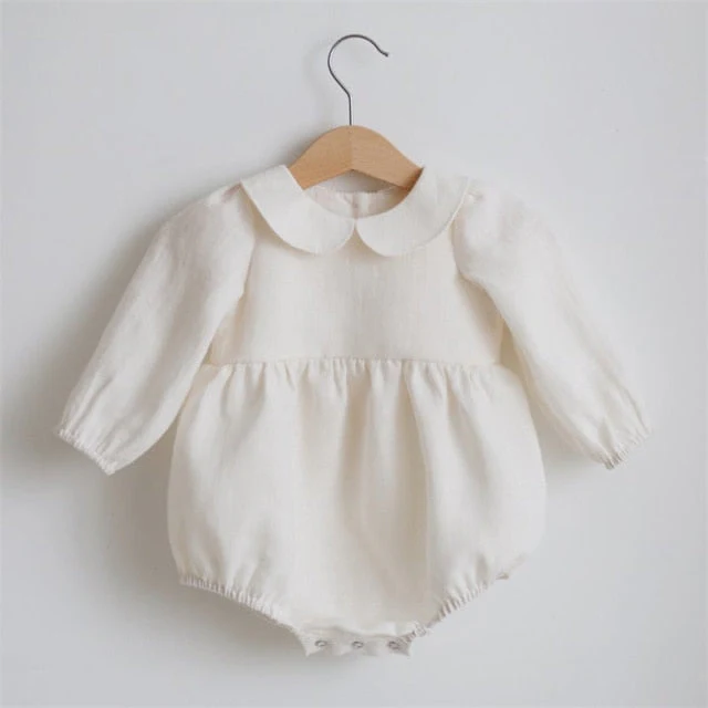 Baby Girl Clothes 0-2T Long Sleeve Romper Jumpsuits One-piece New Fashion 100% Organic Cotton Newborn Baby Girl Rompers - Deanwangkt