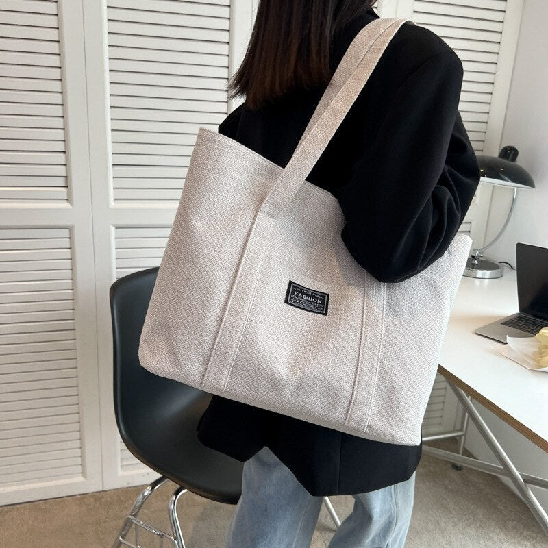 deanwangkt  New Fashionable Tote Bag Women Simple Big Shopper Handbags Large-capacity Shoulder Bag For Women Ladies Hand Bags Bolsa Feminina - Deanwangkt