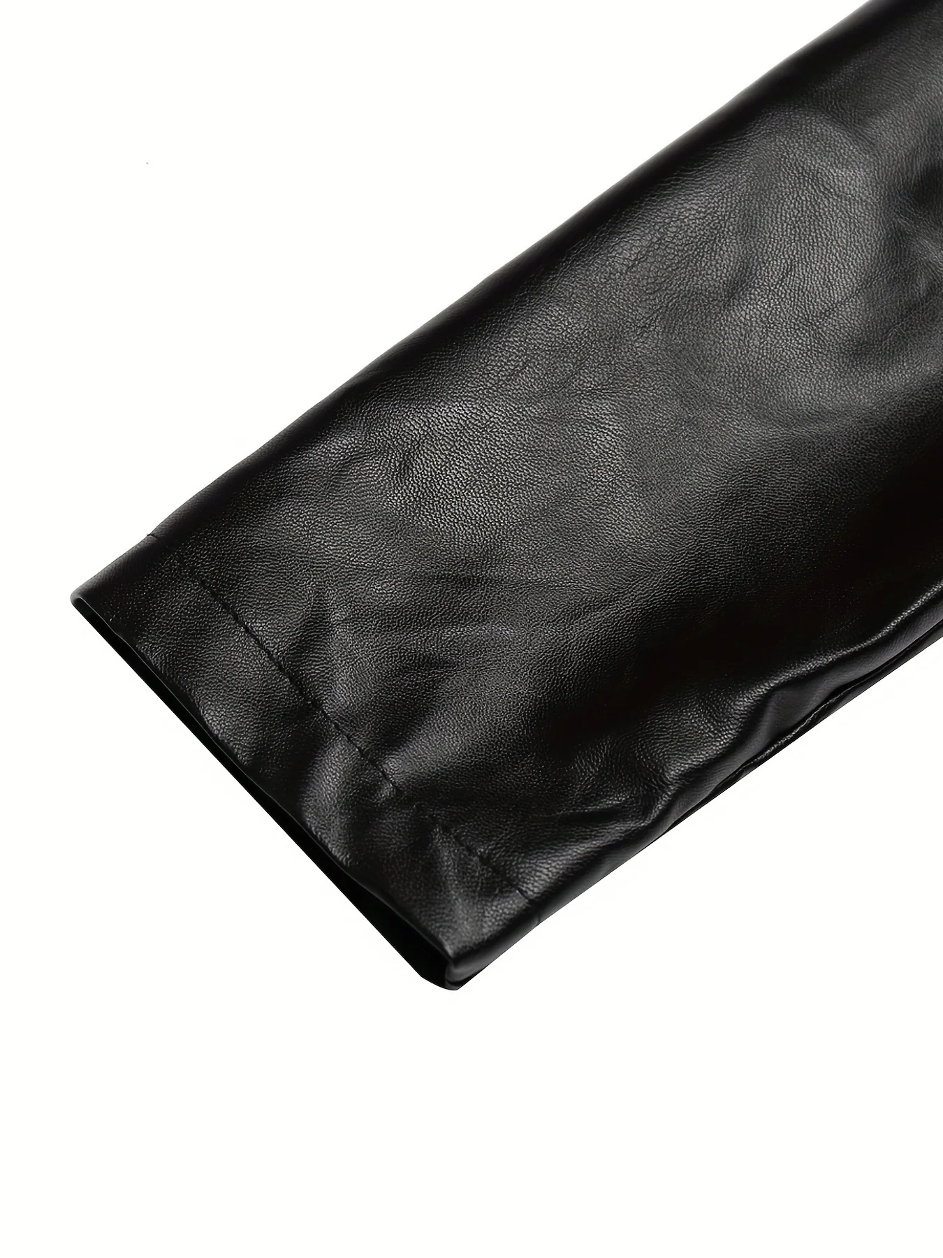 Punk Solid Jacket, Casual Zipper Layered Stitching Long Sleeve Outerwear, Women's Clothing - Deanwangkt