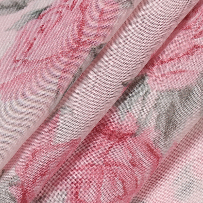 deanwangkt  Floral Print Spaghetti Strap Dresses Mini Women Sexy Backless Halter Neck Spring Summer Ruffle Casual Beach Dress - Deanwangkt