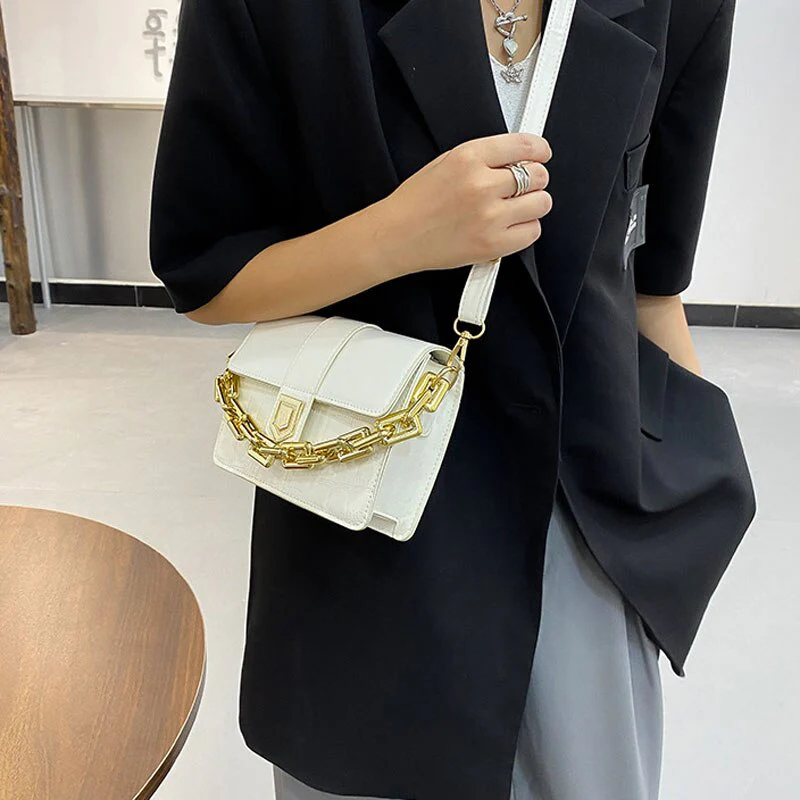 deanwangkt  BACK TO COLLEGE     Summer Square Handbags For Women High Quality Pu Leather Shoulder Bag Designer Simple Female Crossbody Bag Small Purses - Deanwangkt