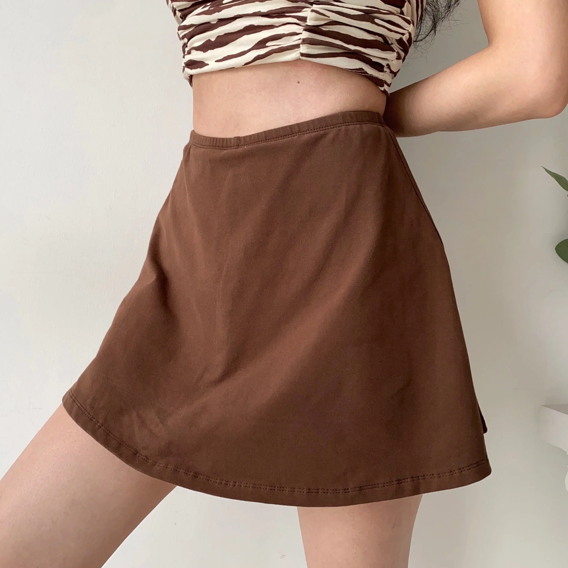deanwangkt - Timeless Retro Brown Skirt ~ HANDMADE - Deanwangkt