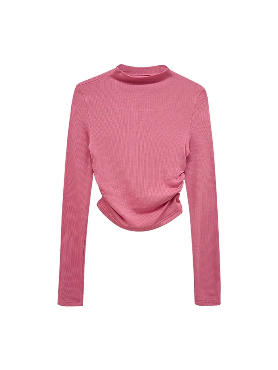 deanwangkt Turtleneck Long Sleeveless T Shirt Female Women Clothing  Autumn Winter New Crop Top Tee Shirt Femme Fashion Korean Y2K Tops - Deanwangkt