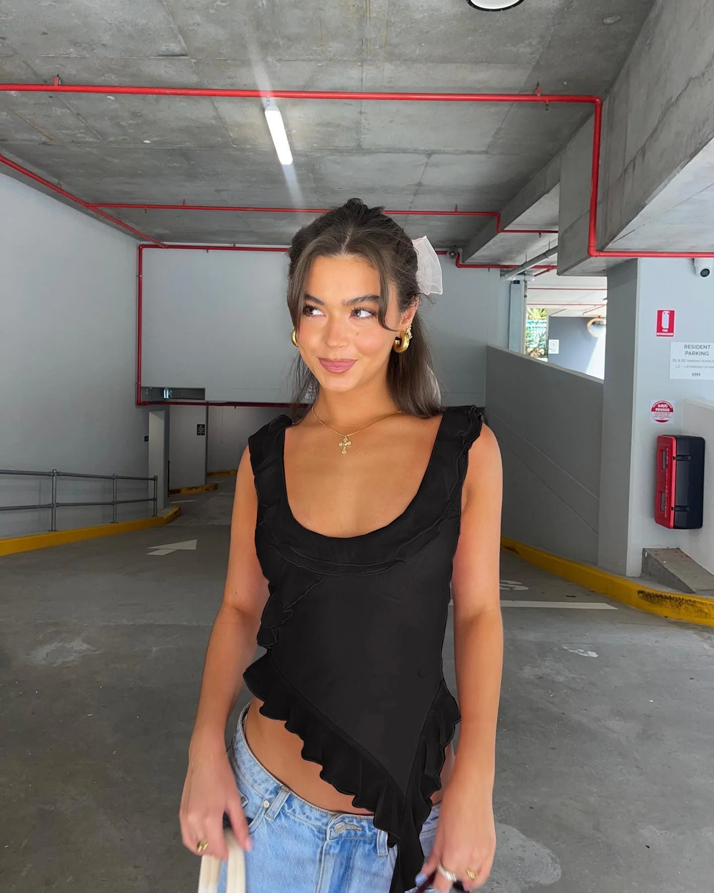 deanwangkt Fashion O-neck Sleeveless Tank Top Sexy Ruffles Backless Irregular Crop Tops  Summer Casual Streetwear Women Camis - Deanwangkt